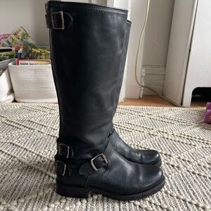 Frye Black Leather Boots size 8